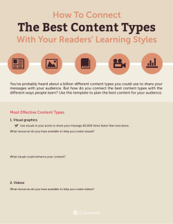Most E ective Content Types