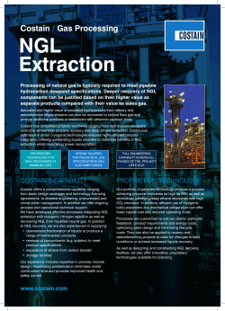 Gas Processing, NGL Extraction Brochure