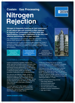 Gas Processing, Nitrogen Rejection Brochure