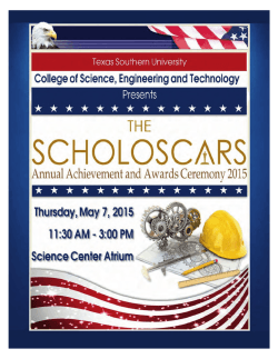 The SCHOLOSCARS Annual Achievement and