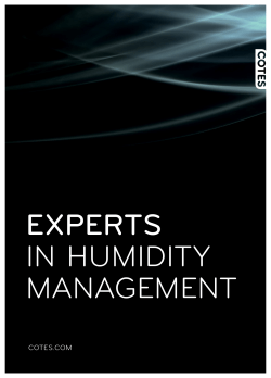 Experts in humidity management a4+ / 8 pages now