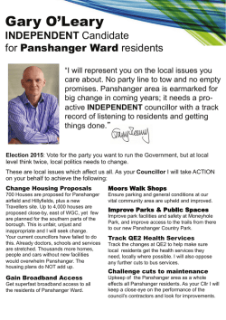 independent - Councillor Gary O`Leary