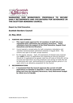 Early Retirement and Voluntary Severance. PDF 142 KB