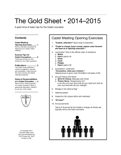 The Gold Sheet â¢ 2014â2015