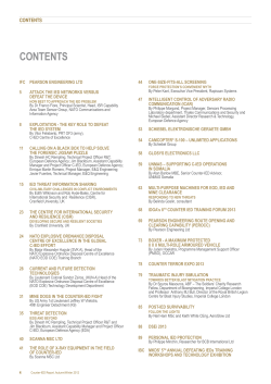 Counter-IED Report contents Autumn/Winter 2012