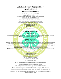 Callahan County Archery Shoot April 25, 2015 Archery Madness 15