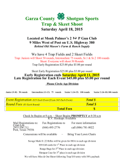 Garza County Shotgun Sports Trap & Skeet Shoot
