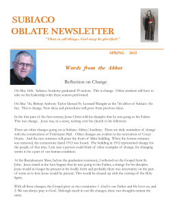 Oblate Newsletter