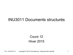 INU3011 Documents structurÃ©s
