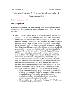 Machine Problem 3 - CS Course Webpages