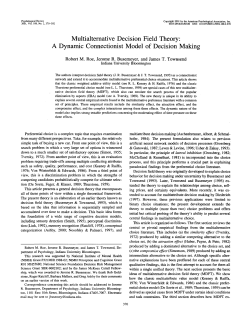 Multialternative decision field theory: A dynamic connectionst model
