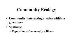 Species Interactions lecture notes