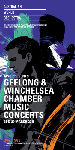 geelong & winchelsea chamber music concerts