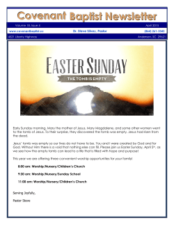 Covenant Baptist Newsletter