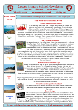 221 Newsletter - Cowes Primary School