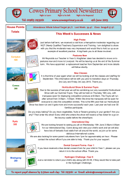 224 Newsletter - Cowes Primary School