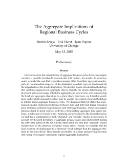 The Aggregate Implications of Regional Business Cycles