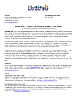 Merger Press Release - Family Health Center