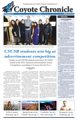 CSUSB students win big at advertisement