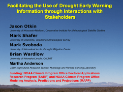 Facilitating the Use of Drought Early Warning Information through