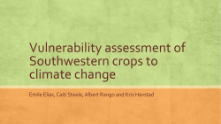 Vulnerability assessment of Southwestern crops to climate change