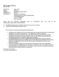 Clarification 6 - Capital Projects and Contract Administration