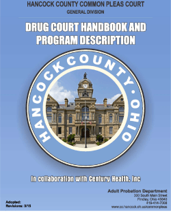 Adult Probation Department - Hancock County Common Pleas Court