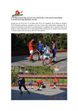 Muestra de Hockey PatÃ­n - Colegio Pedro de Valdivia