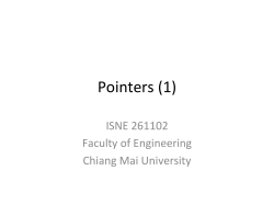 Pointers (1)