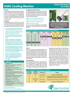 HVAC Cooling Monitor