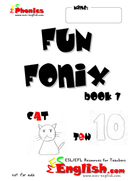 MES-English.com - phonics - Fun Fonix Book 1
