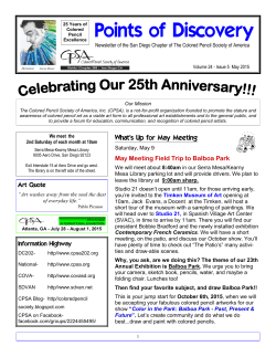 May 2015 newsletter