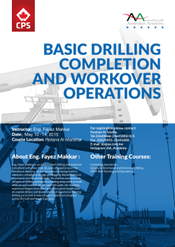 CPS Basic Drilling Completion and Workover Operations Course