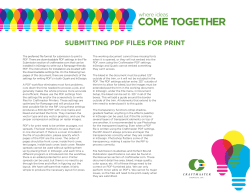 COME TOGETHER - Craftmaster Printers, Inc.