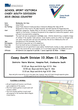 Casey South Division 10.30am-11.30pm