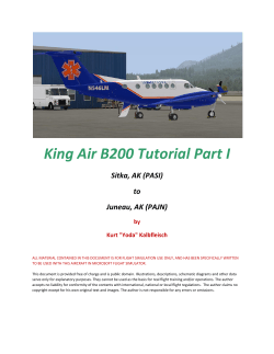King Air B200 Tutorial Part I