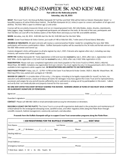 the Registration 2015 Buffalo Stampede