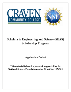 SEAS Program Application - Craven Community College