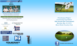 2015 Golf Player and Sponsor Information