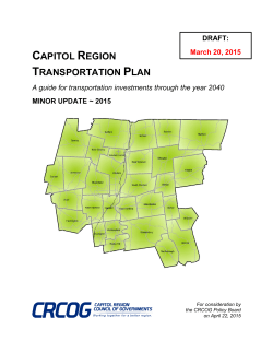 capitol region transportation plan