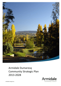 Armidale Dumaresq Community Strategic Plan 2013