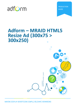 MRAID HTML5 Resize Ad (300x75 > 300x250)