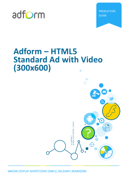 Adform â HTML5 Standard Ad with Video (300x600)
