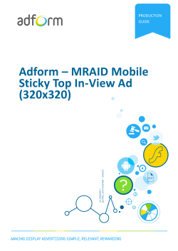 Adform â MRAID Mobile Sticky Top In