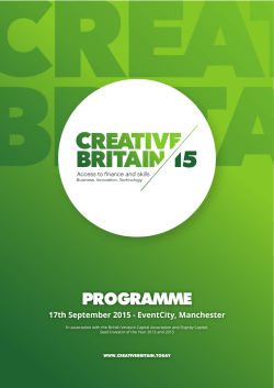 PROGRAMME - Creative Britain