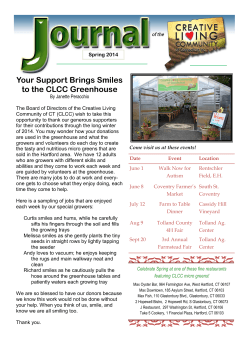 Your Support Brings Smiles to the CLCC Greenhouse