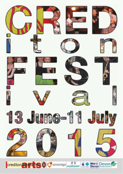 Visit www.credfest.co.uk for fuller details of all these events