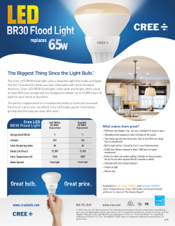 Specification - Cree LED Bulbs