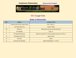 may newsletter - Creekmoor Elementary