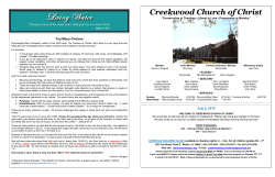 Bulletin - Church of Christ